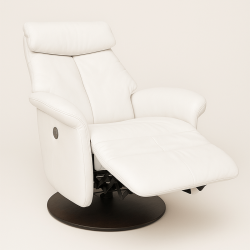 Fauteuil relax électrique Hambour 2 moteurs blanc