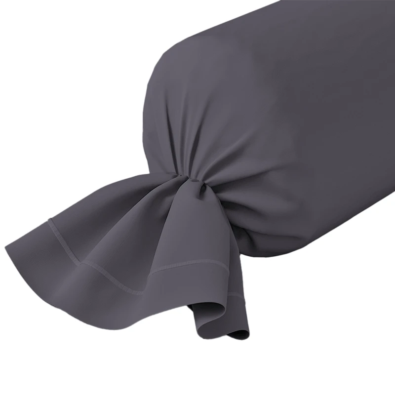 Taie de traversin Alabama 90cm gris foncé