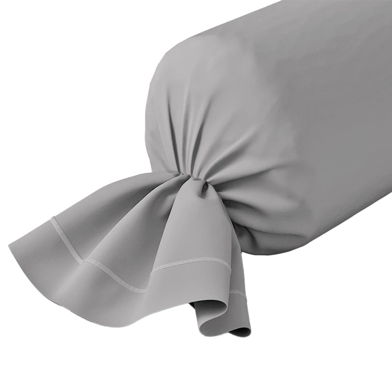 Taie de traversin Alabama 160cm gris clair