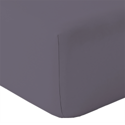 Drap housse Alabama 90x190cm gris foncé