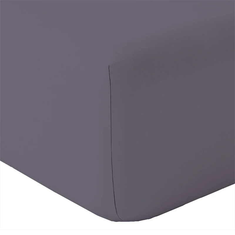 Drap housse Alabama 90x190cm gris foncé