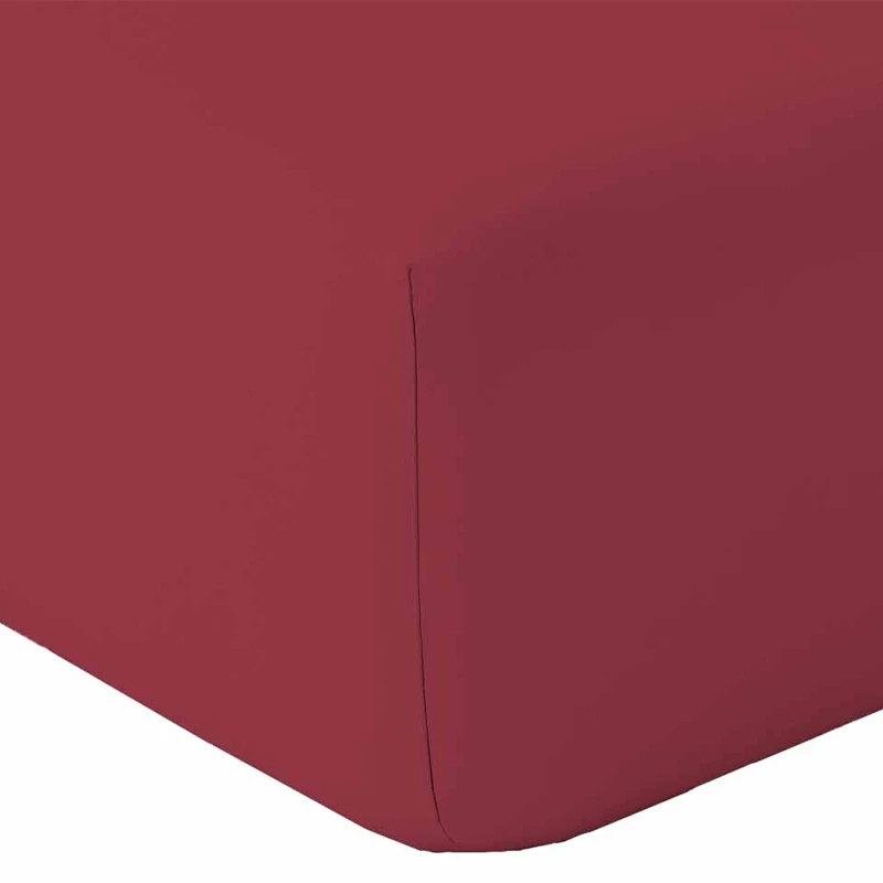 Drap housse Alabama 140x200cm rouge