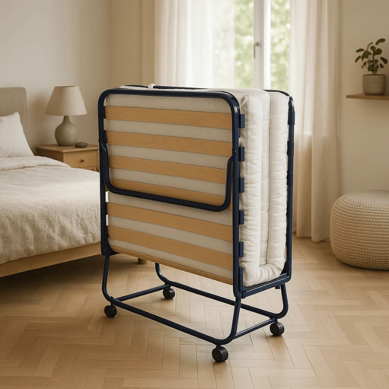 LIT PLIANT 90 cm HAUTE DENSITÉ