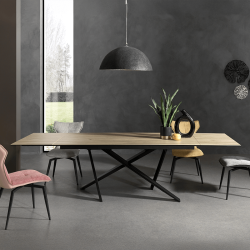 Table Forrest extensible marron clair