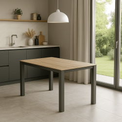 Table Riley marron