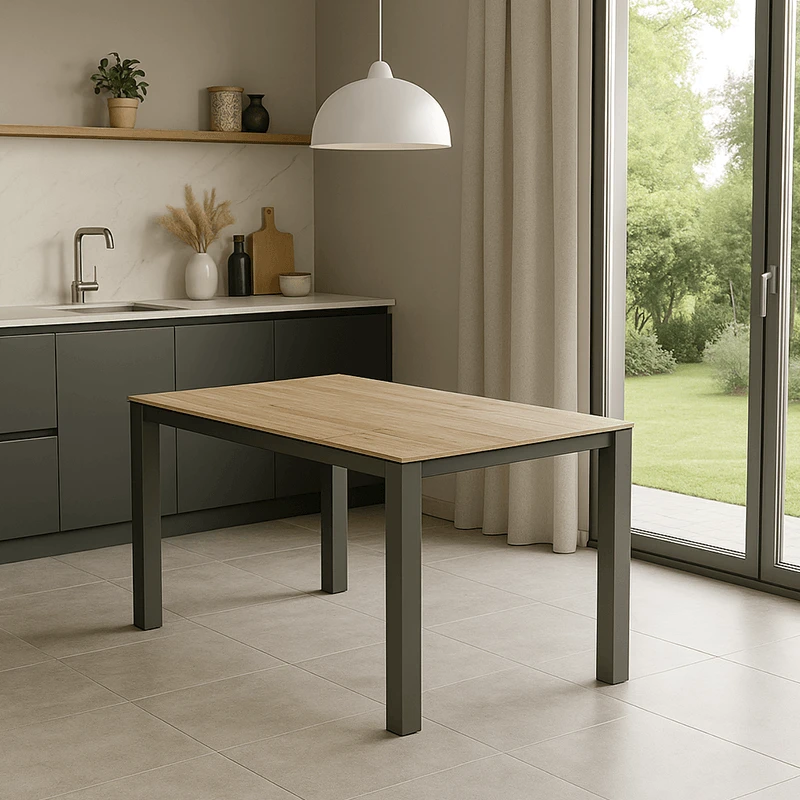 Table Riley marron