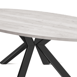 Table Goliath ovale blanc