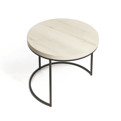 Table basse Odil set de 2 blanc