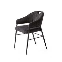 Chaise Eliot gris foncé
