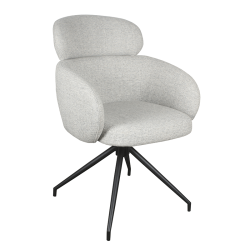 Chaise Jonas pivotante gris clair