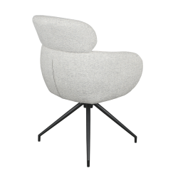 Chaise Jonas pivotante gris clair
