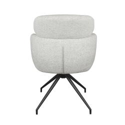 Chaise Jonas pivotante gris clair
