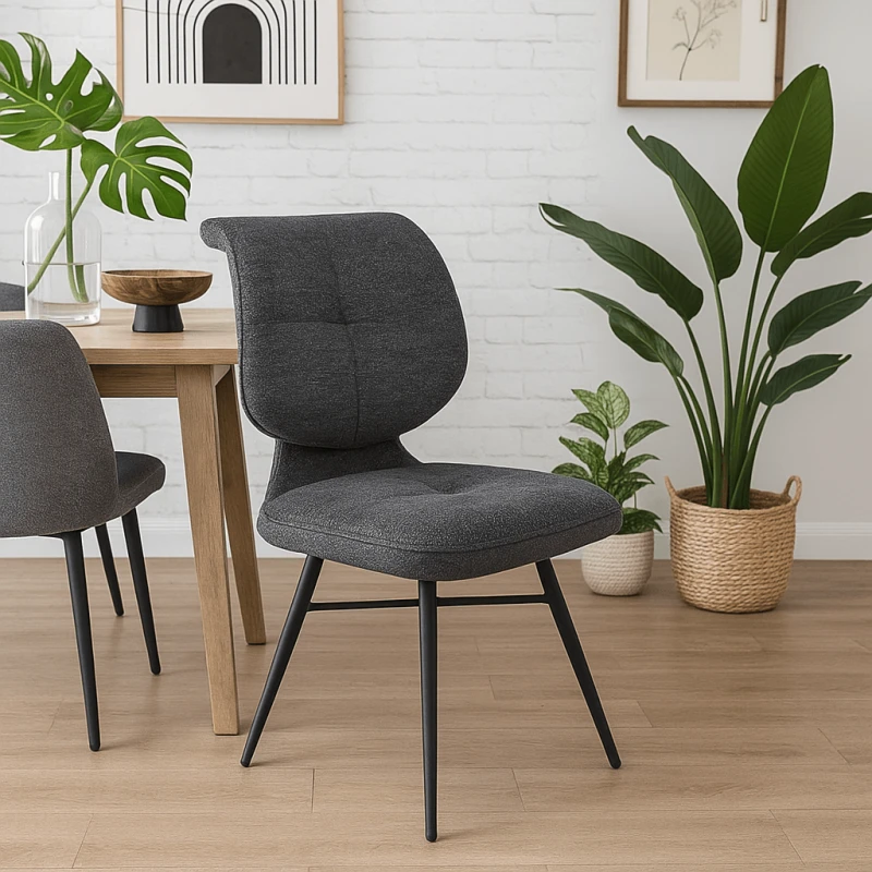 Chaise Krokus gris foncé
