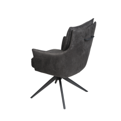 Chaise Polk gris foncé