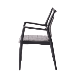 Chaise Samuel noir gris clair
