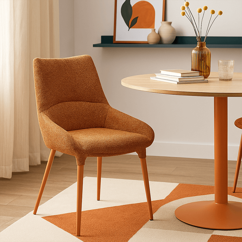 Chaise Shell orange
