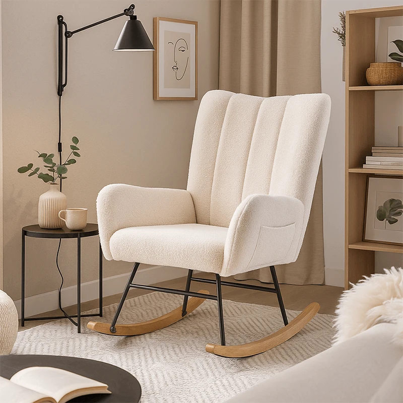 Chaise Stark à bascule beige