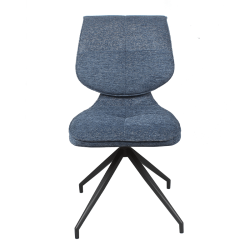 Chaise Iris pivotante bleu