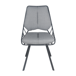 Chaise Rex noir extérieur gris