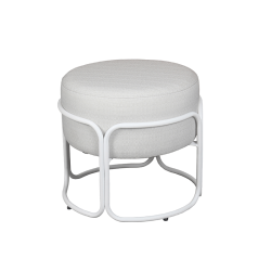 Pouf Alec extérieur blanc