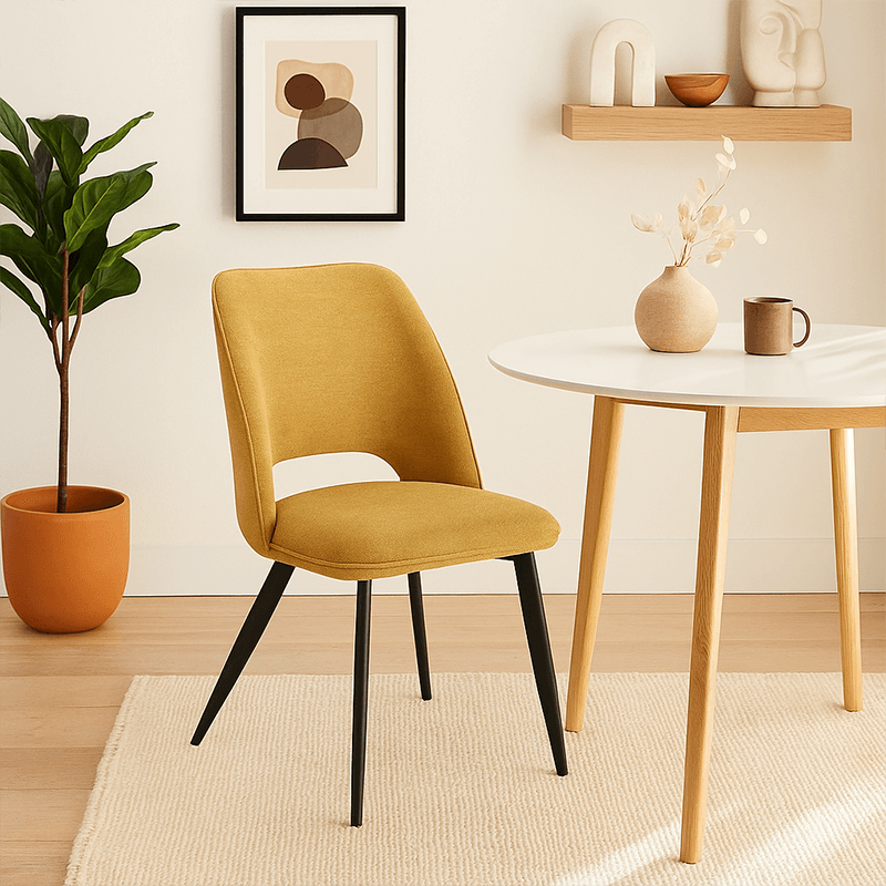 Chaise Roxane jaune