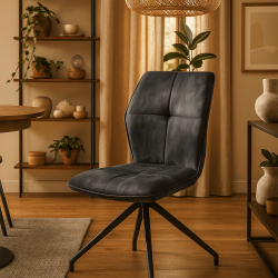 Chaise Clinty pivotante anthracite