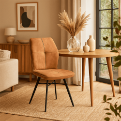 Chaise Beauty brun doré