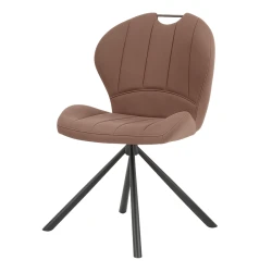 Chaise Lova brun foncé