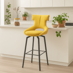 Tabouret de bar Camilla jaune