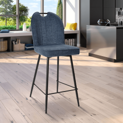Tabouret Salomé bleu