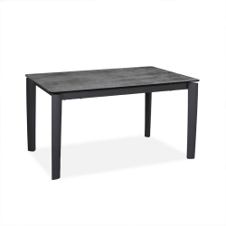 Table Hugo extensible gris foncé