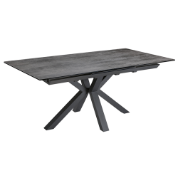 Table Bruyère extensible gris foncé