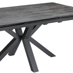 Table Bruyère extensible gris foncé
