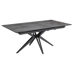 Table Genêt extensible gris foncé