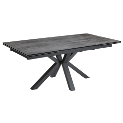 Table Tournesol extensible gris foncé