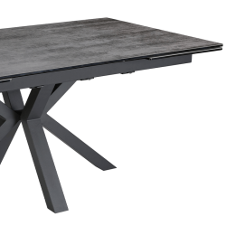 Table Tournesol extensible gris foncé