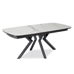 Table Anémone 190x95cm extensible blanc