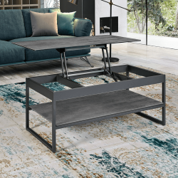 Table basse relevable Floride gris foncé