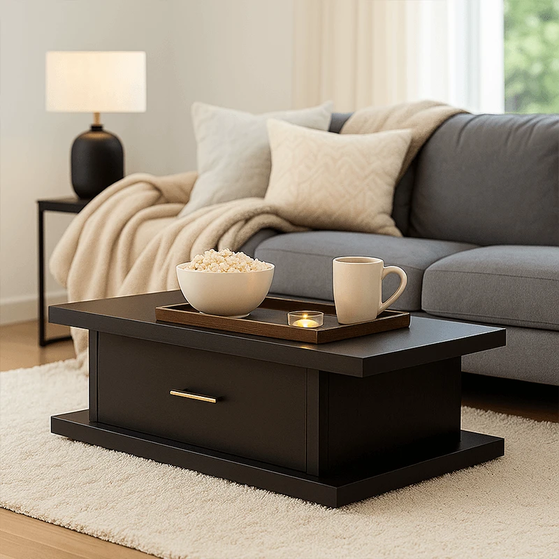 Table basse avec rangement...