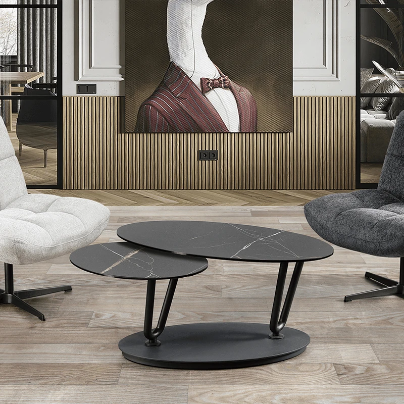 Table basse Denver pivotante gris foncé
