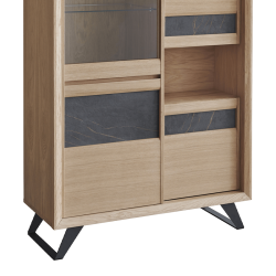 Vitrine Delta gris foncé