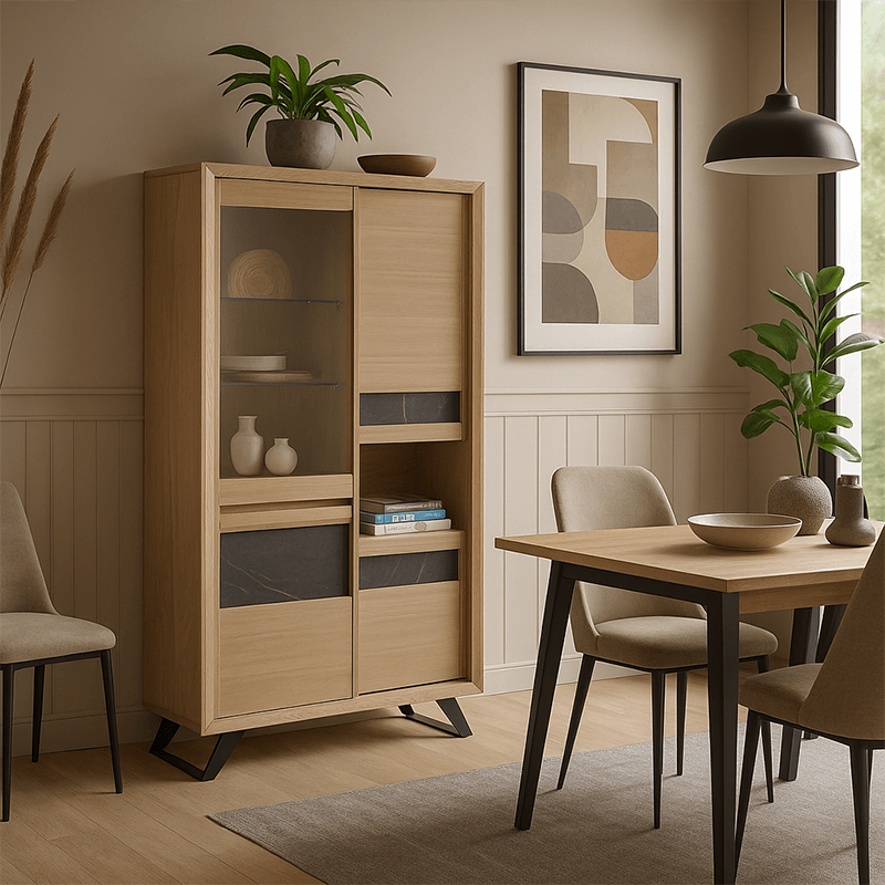 Vitrine Delta gris foncé