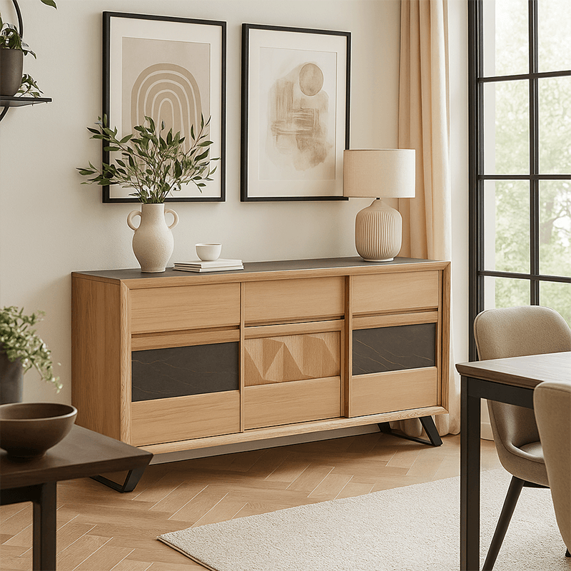Enfilade Delta 3 portes beige