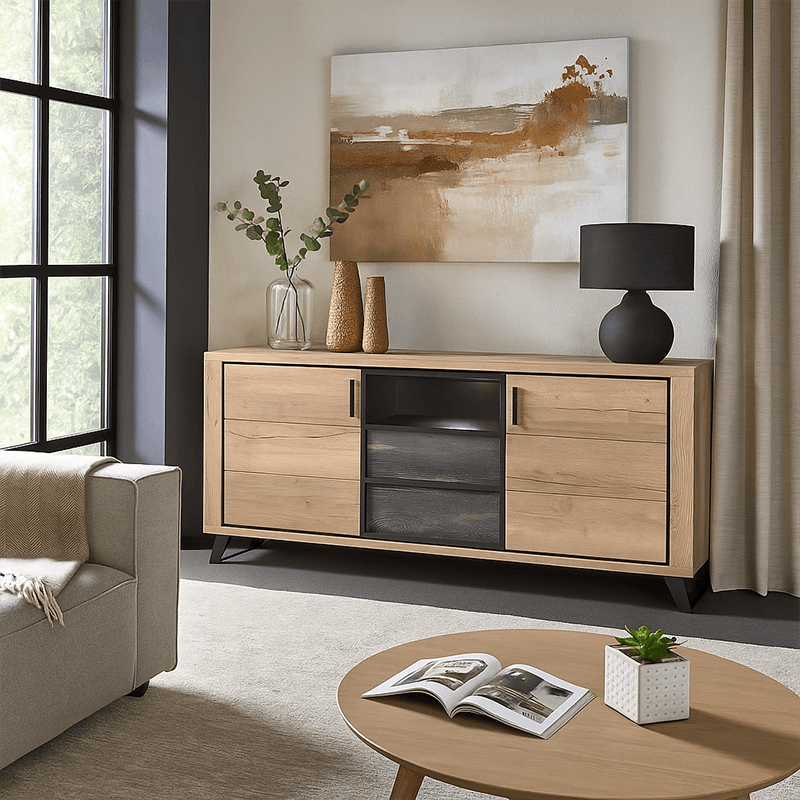 Enfilade 3 portes 1 niche Crooner