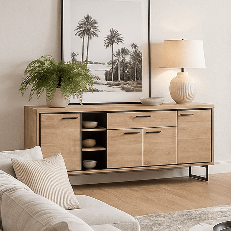 Enfilade 4 portes 1 niche Estel