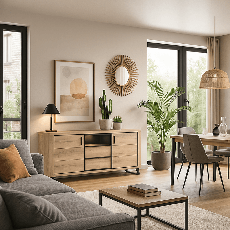 Enfilade 3 portes 1 niche Roxana