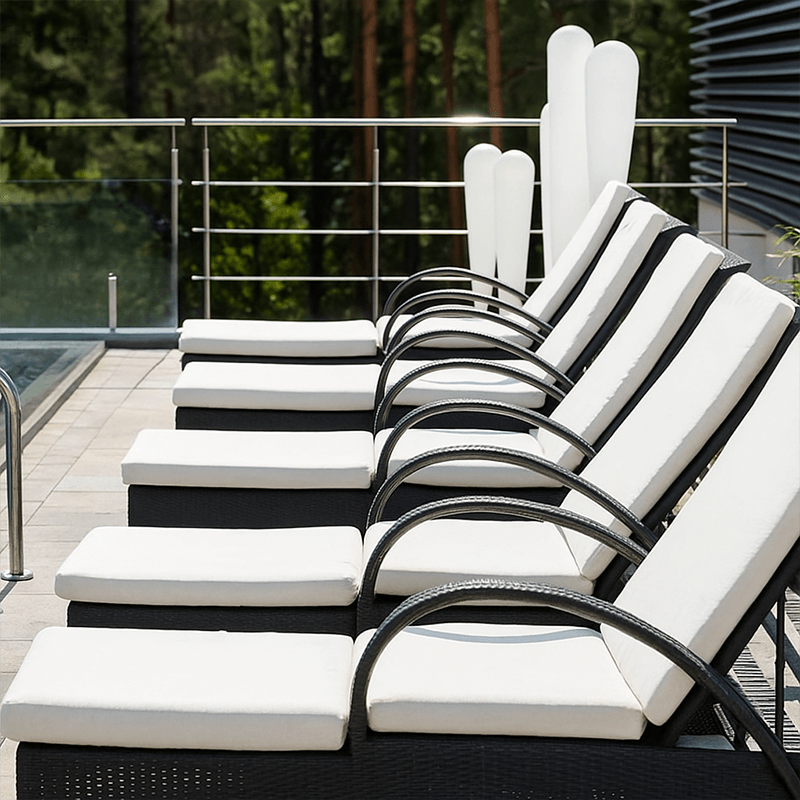 Coussin pour bain de soleil largeur 80 x 200 x 12 - Imperméable Outdoor