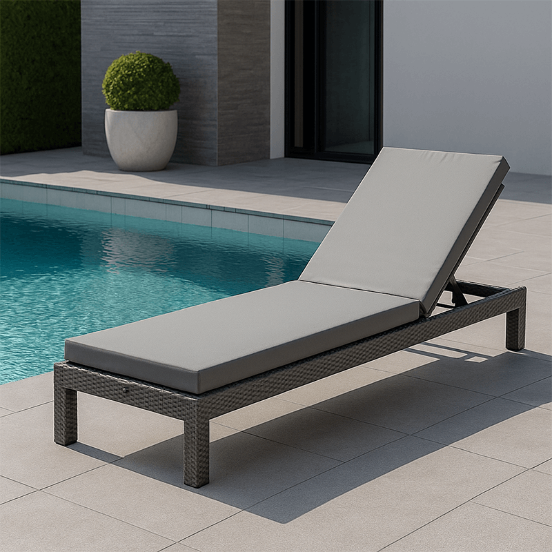 Coussin pour bain de soleil 185 x 55 x 8 - Mousse HD 28kg