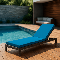 Coussin pour bain de soleil déperlant 185 x 55 x 12
