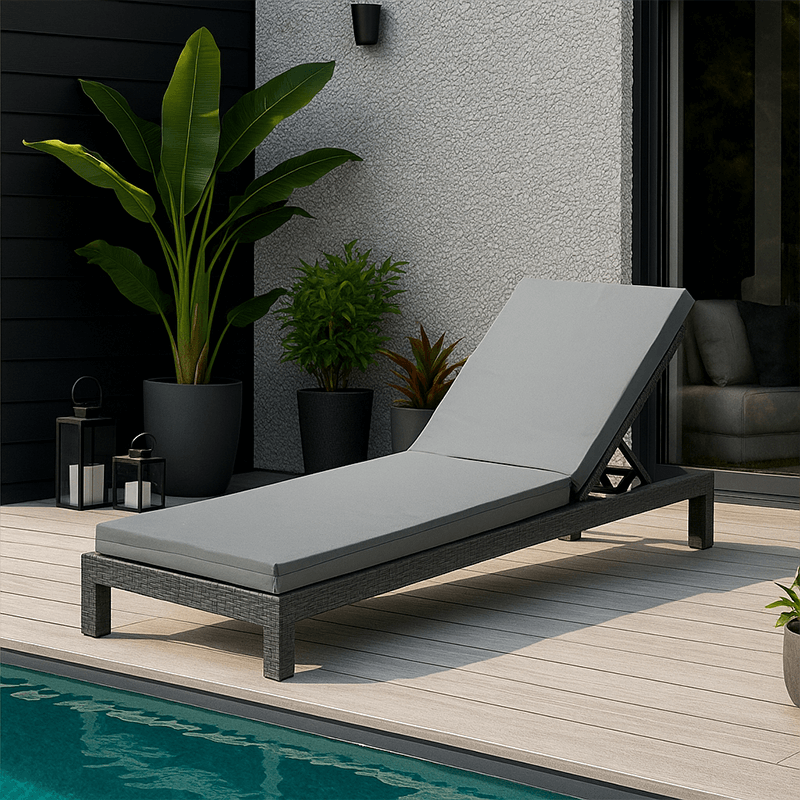 Coussin pour bain de soleil 185 x 60 x 8 - Déperlant